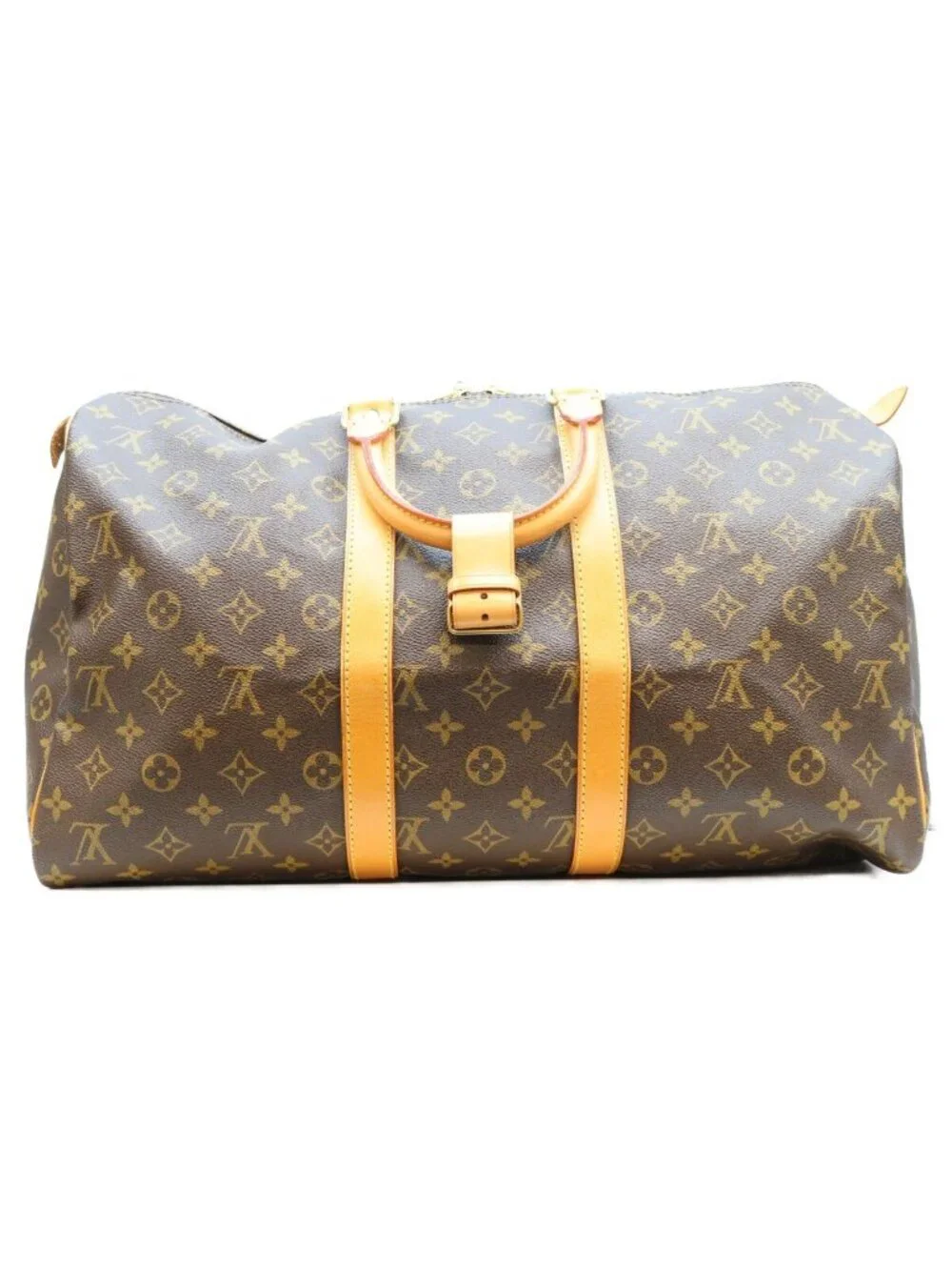 Louis Vuitton Brown Monogram Keepall 45 Boston Bag